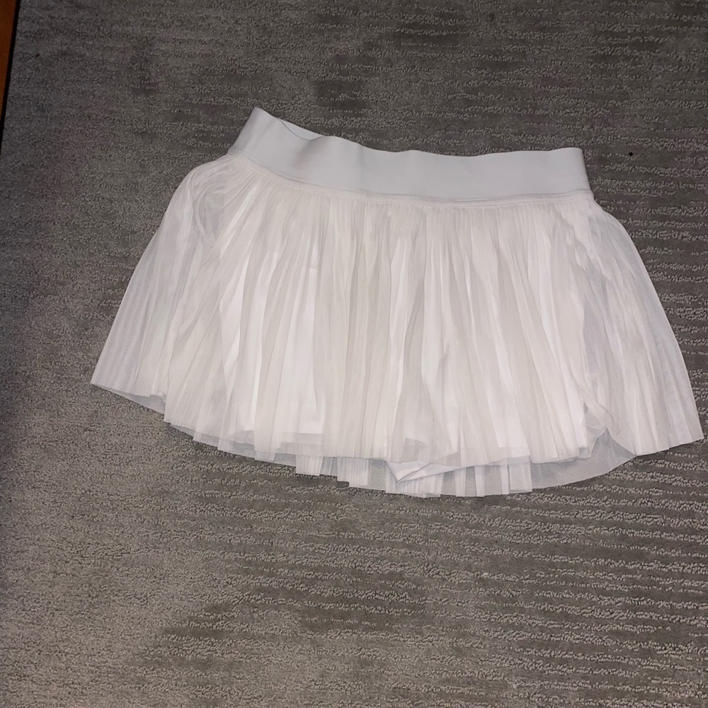 Mesh Pleats Mid-Rise Mini Tennis Skirt
